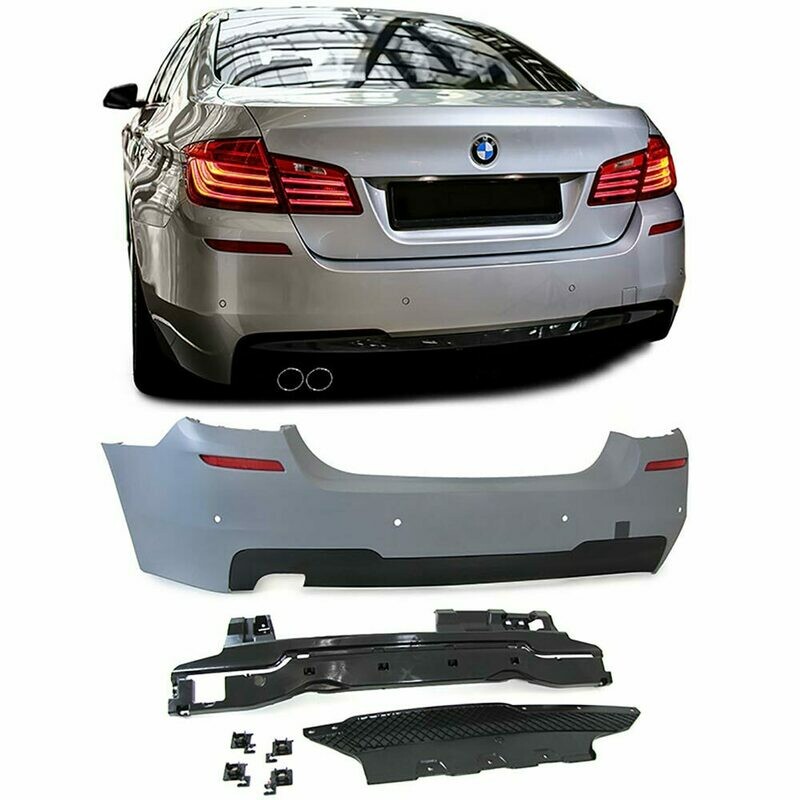 Pare choc Arrière pour BMW Série 5 F10 Look Pack M / Performance Avec trous PDC Phase 2 Pare choc Arrière pour BMW Série 5 F10 Look Pack M / Performance Avec trous PDC Phase 2