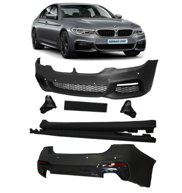 Kit de carrosserie complet pour BMW Série 5 G30 après 2017 Look Pack M / Performance Avec trous PDC Kit de carrosserie complet pour BMW Série 5 G30 après 2017 Look Pack M / Performance Avec trous PDC