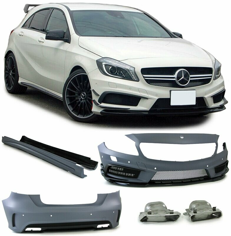 Kit de carrosserie complet pour Mercedes Classe A W176 après 06/2012 Look A45 AMG
