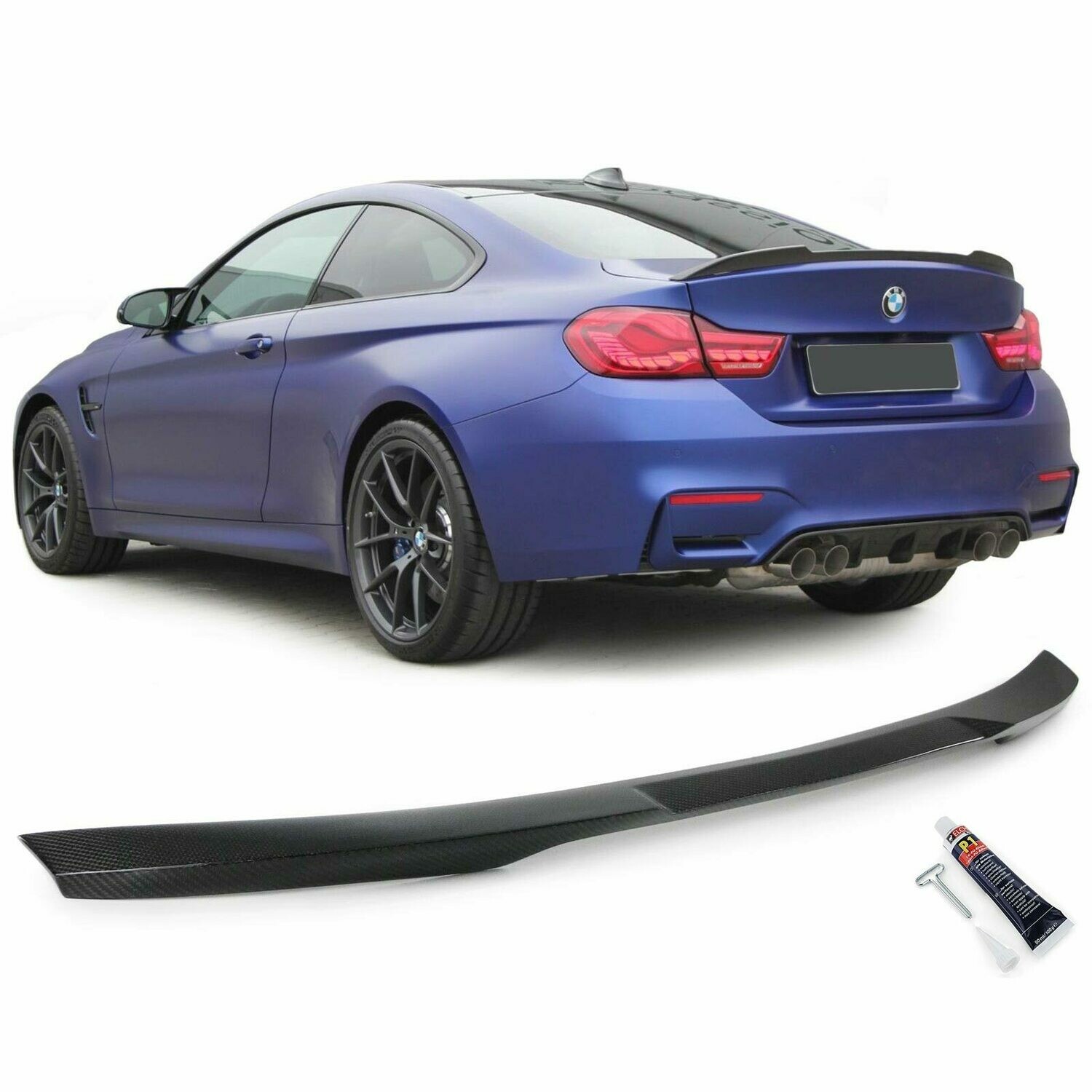 Spoiler traseiro em carbono Sport Look para BMW Série 4 F32 a partir de 2013