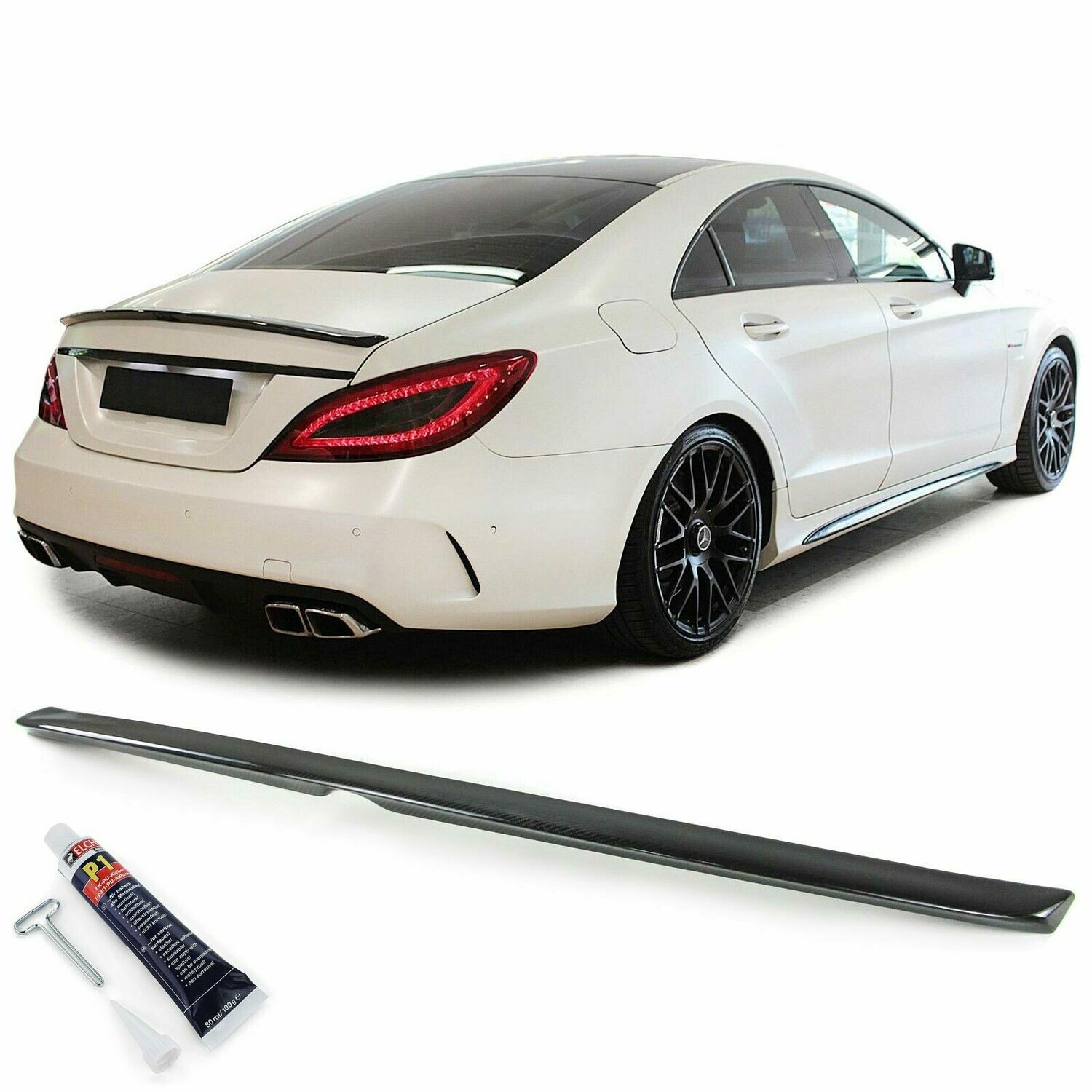 Becquet arrière en carbone Sport Look pour Mercedes CLS W218 à partir de 2011