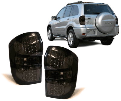 Paire de feux arrière à LED noir pour Toyota RAV 4 2000-2006