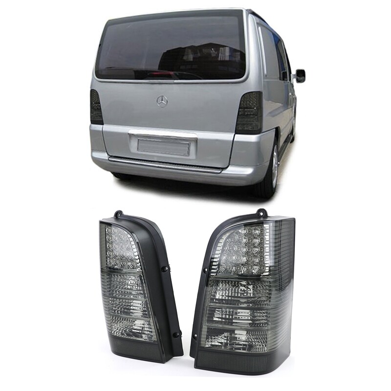 Paire de feux arrière à LED noir pour Mercedes Vito W638 1996-2003