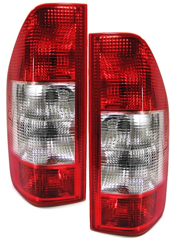 Paire de feux arrière rouge clair pour Mercedes Sprinter 2000-2006