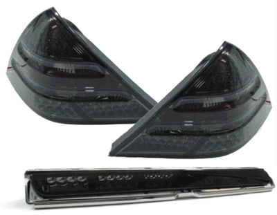 Paire de feux arrière à LED + 3ème feu stop pour Mercedes SLK R170 1996 - 2004