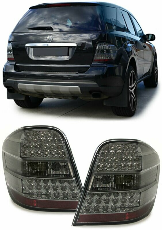 Paire de feux arrière à LED noir pour Mercedes ML W164 à partir de 2005