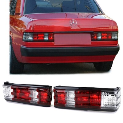 Paire de feux arrière blanc rouge pour Mercedes 190 W201 1982 - 1993