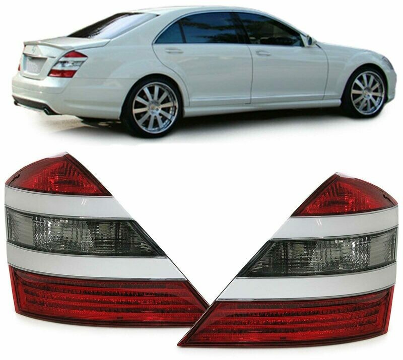 Paire de feux arrière blanc rouge pour Mercedes Classe S W221 2005-2009
