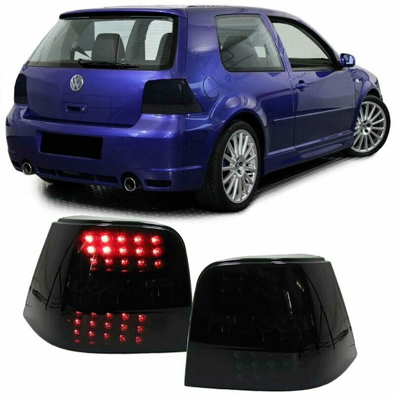 Paire de feux arrière à LED noir pour Volkswagen Golf 4 1997-2003 Paire de feux arrière à LED noir pour Volkswagen Golf 4 1997-2003