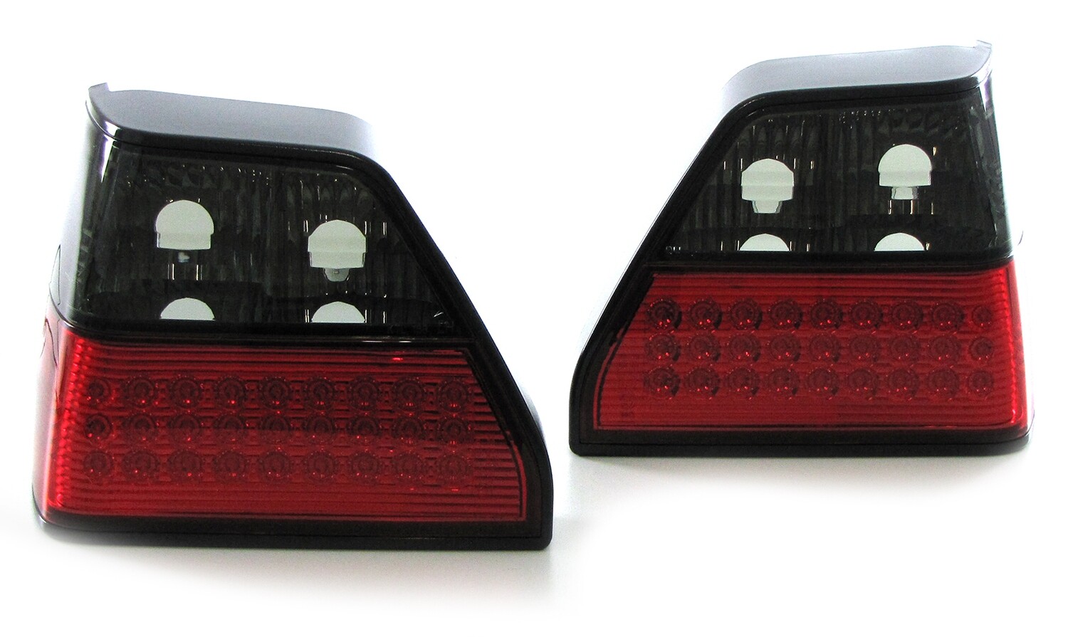 Paire de feux arrière à LED rouge noir pour Volkswagen Golf 2 1983 - 1991