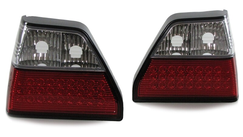 Paire de feux arrière à LED rouge clair pour Volkswagen Golf 2 1983 - 1991