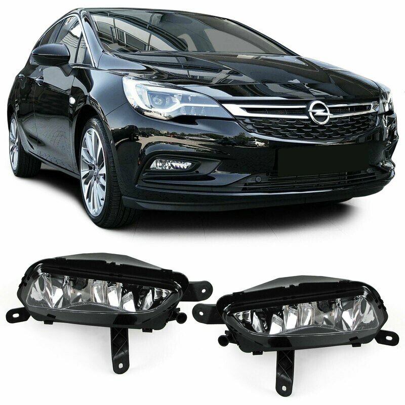 Paire de feux antibrouillard pour Opel Astra K de 2015 + Zafira Tourer C de 2016
