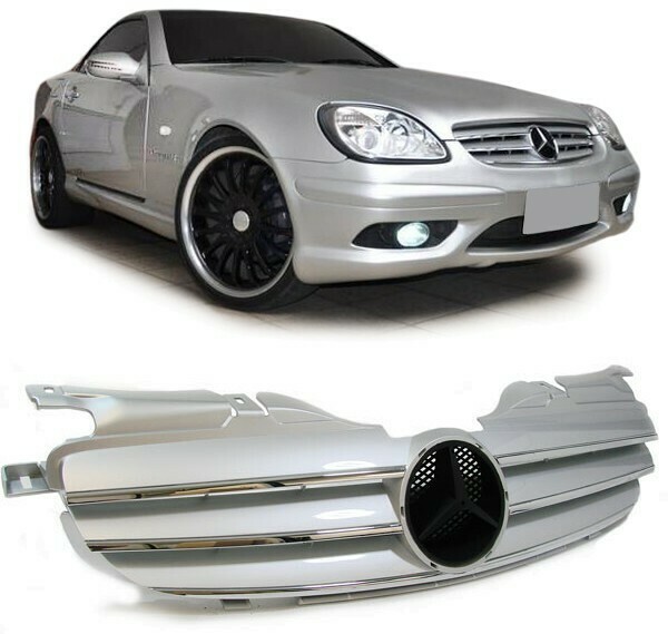 Calandre / Grille​ Sport Look Argent pour Mercedes SLK R170