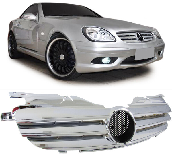 Calandre / Grille​ Sport Look Chromé pour Mercedes SLK R170