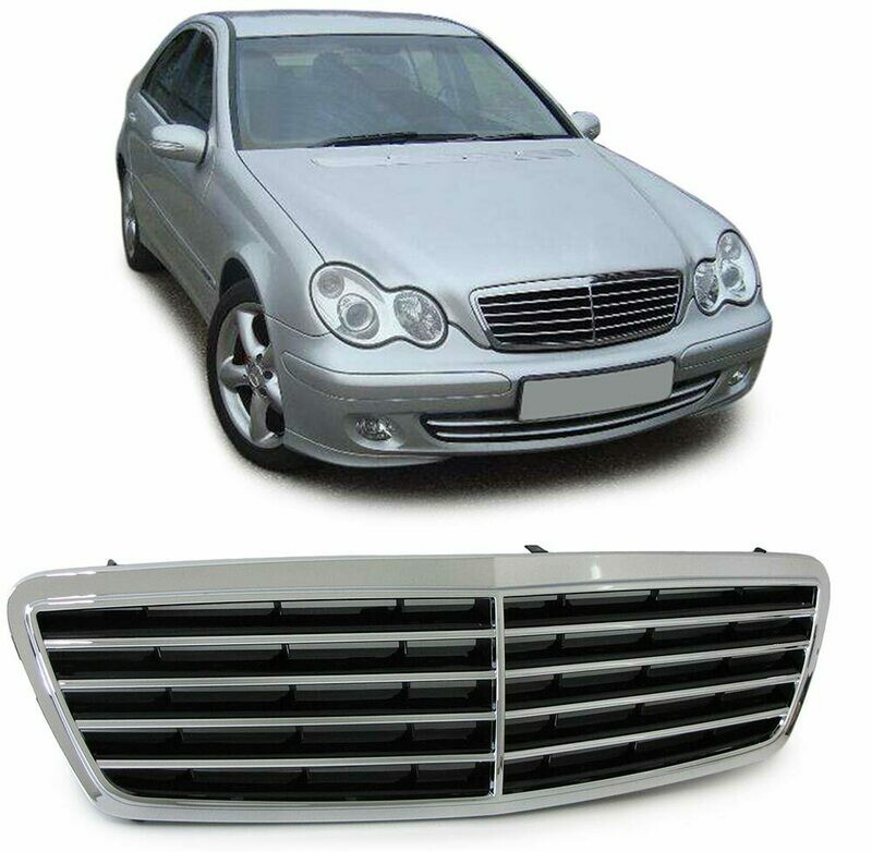 Calandre / Grille​ Sport Look Chromé pour Mercedes Classe C W203