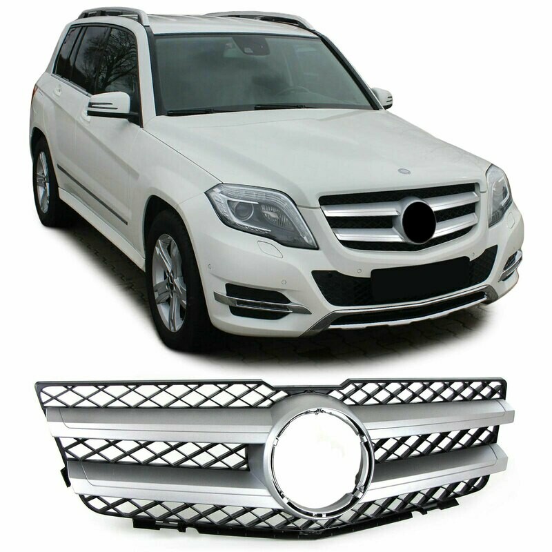 Calandre / Grille Sport Look Noir Argent pour Mercedes GLK X204 2008 - 2012