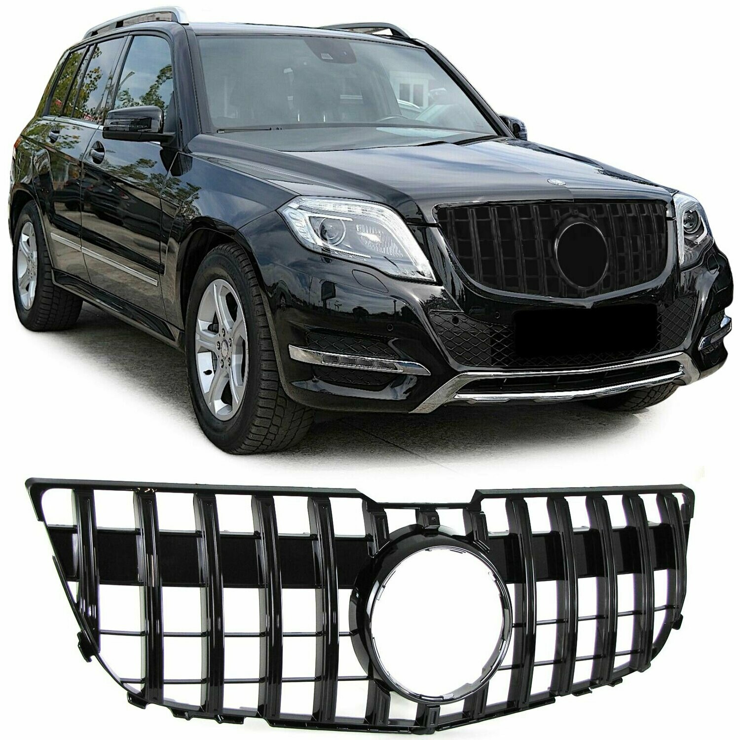 Calandre / Grille Sport Look Noir Brillant pour Mercedes GLK X204 à partir de 2012