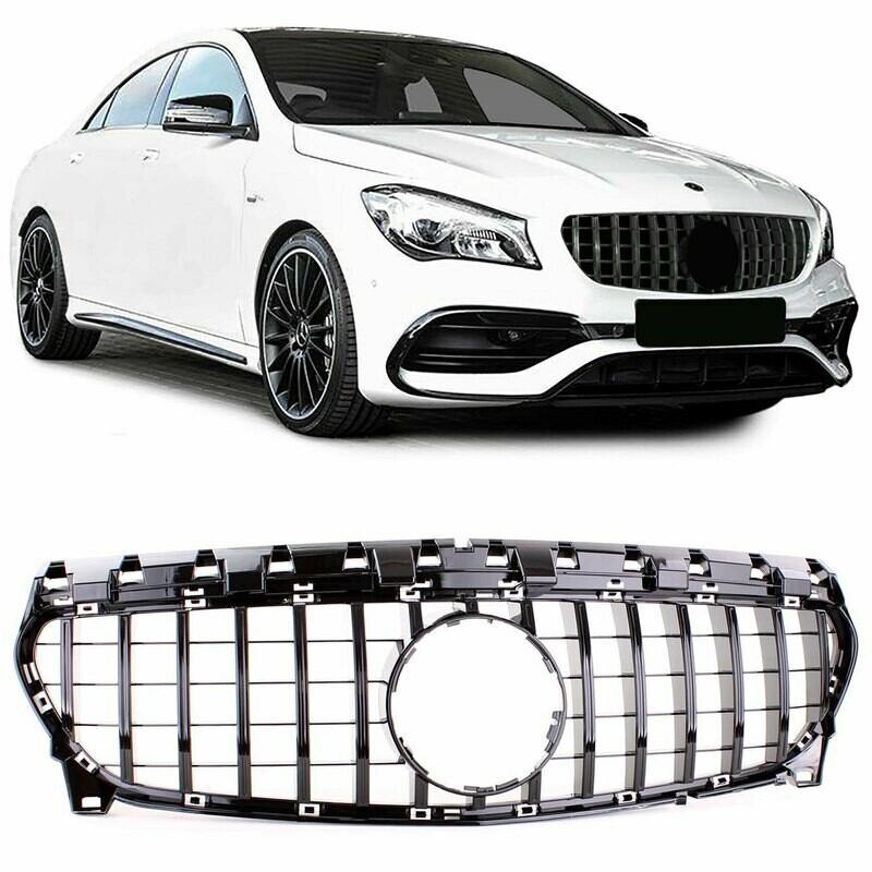 Calandre / Grille​ Sport Look Noir Brillant pour Mercedes CLA C117 à partir de 2016