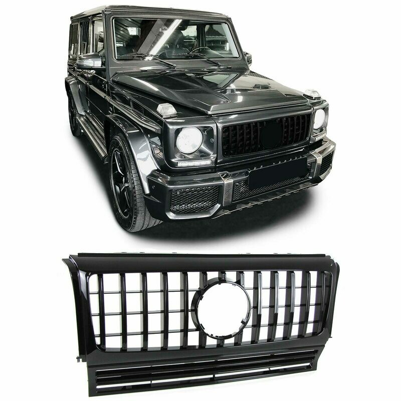 Calandre / Grille​ Sport Look Noir Brillant pour Mercedes classe G W463 1990 - 2018