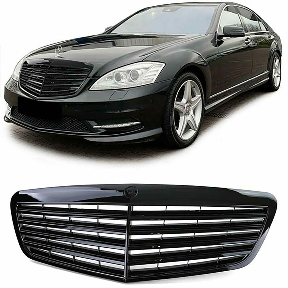 Calandre / Grille​ Sport Look Noir Brillant pour Mercedes Classe S W221 2009 - 2013
