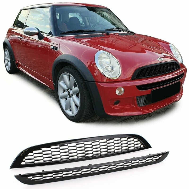 Calandre / Grille​ Sport Look Noir Brillant pour Mini R50 R53 One Cooper 2001 - 2006