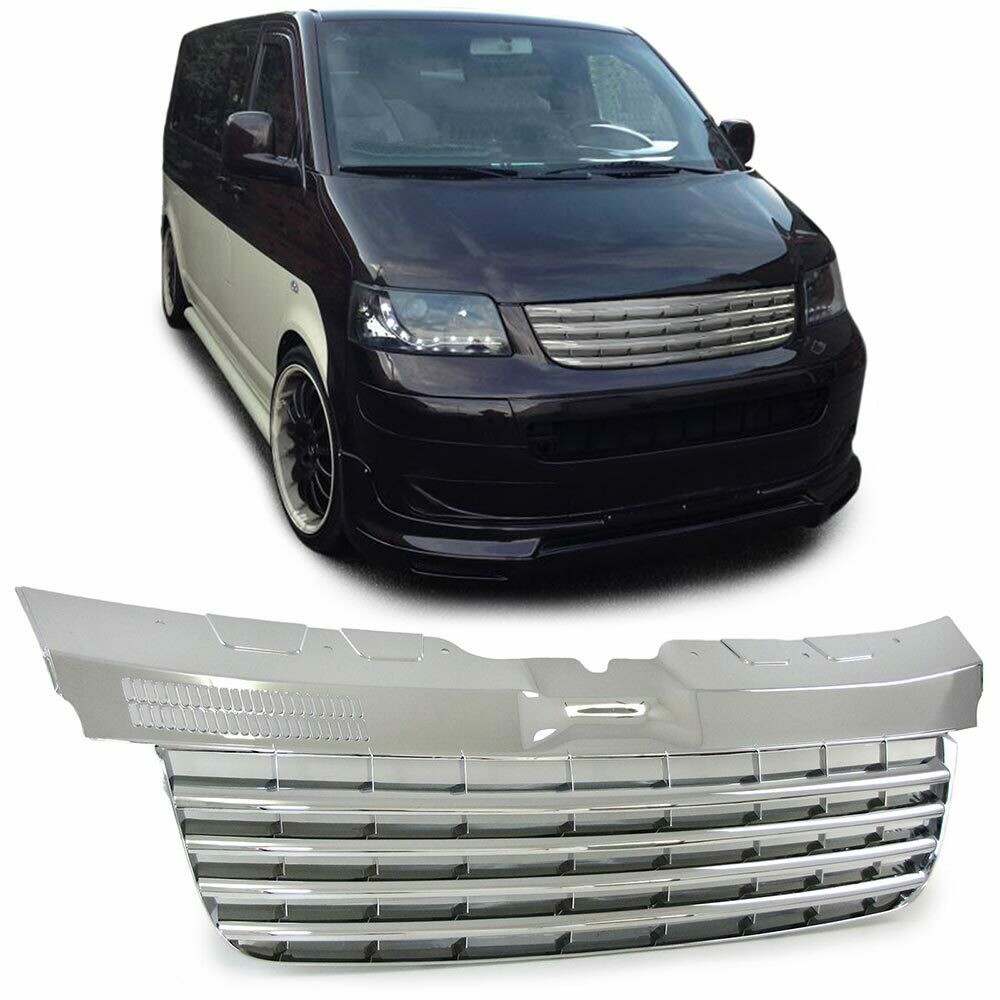 Calandre / Grille Chromé pour Volkswagen Bus Transporter T5 2003 - 2009