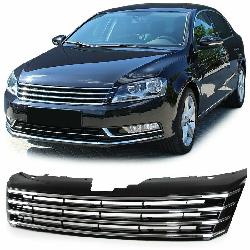 Calandre / Grille Sport Look Noire / Chromée pour Volkswagen Passat B7 36 à partir de 2010