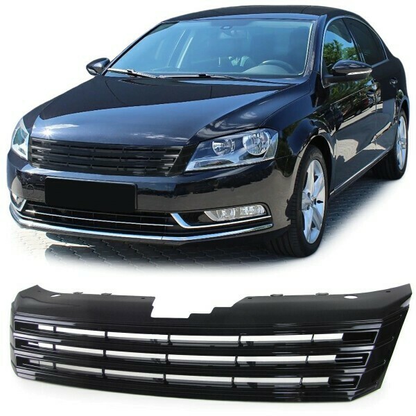 Calandre / Grille Look Noire pour Volkswagen Passat B7 36 à partir de 2010