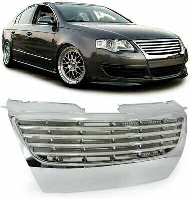 Calandre / Grille Sport Look Chromé pour Volkswagen Passat B6 3C 2005 - 2010