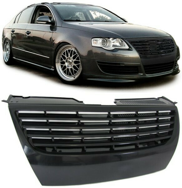 Calandre / Grille Sport Look Noire pour Volkswagen Passat B6 3C 2005 - 2008
