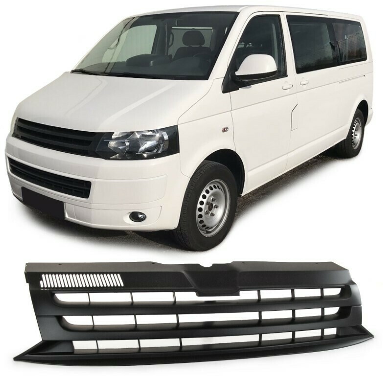 Calandre pour Volkswagen Bus T5 2009 - 2015 - Noir Mat