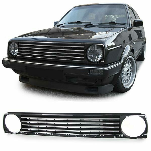 Calandre / Grille Noire et chrome pour Volkswagen Golf 2 1983 - 1991