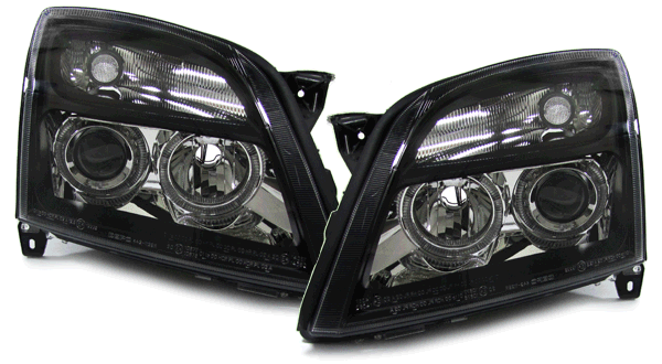 Paire de phares avant angel eyes pour Opel Vectra C + Signum
