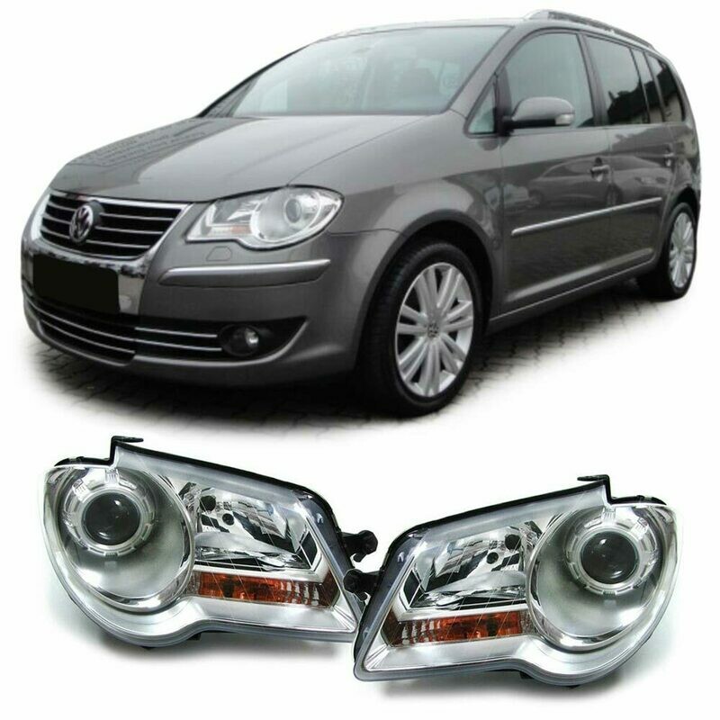 Paire de phares avant pour Volkswagen Touran 1T 2006 - 2010