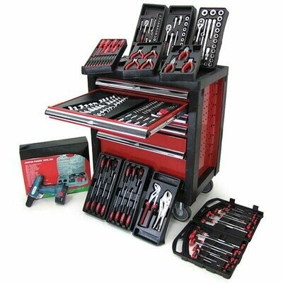 PROFI XXXL WORKSHOP CHARIOT OUTIL REMPLI CHARIOT BOÎTE À OUTILS + TOURNEVIS PILE