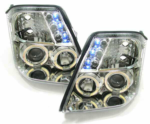 Paire de phares Angel Eyes avant pour Citroen C2 à partir de 2003
