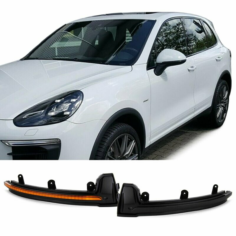 Paire de clignotants de rétroviseur à LED dynamiques pour Porsche Cayenne 92A 2014 - 2017