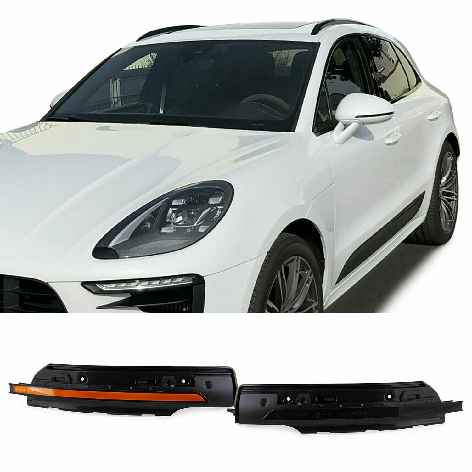 Paire de clignotants de rétroviseur à LED dynamiques pour Porsche Macan 95B 2014 - 2017