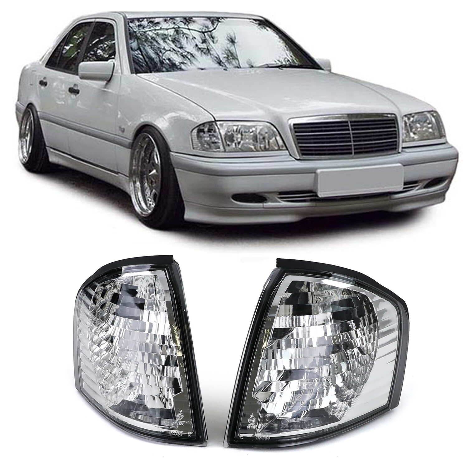 Paire de clignotants pour Mercedes Classe C W202 1993 - 2000