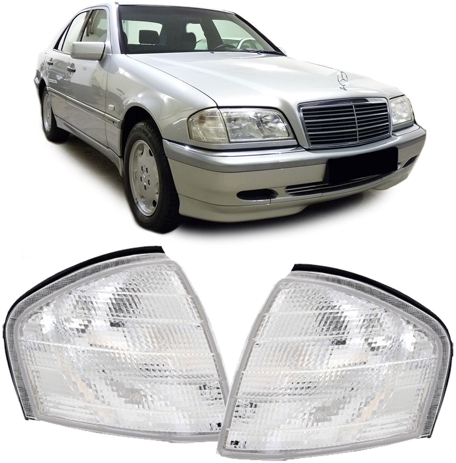 Paire de clignotants pour Mercedes Classe C 1993 - 2001
