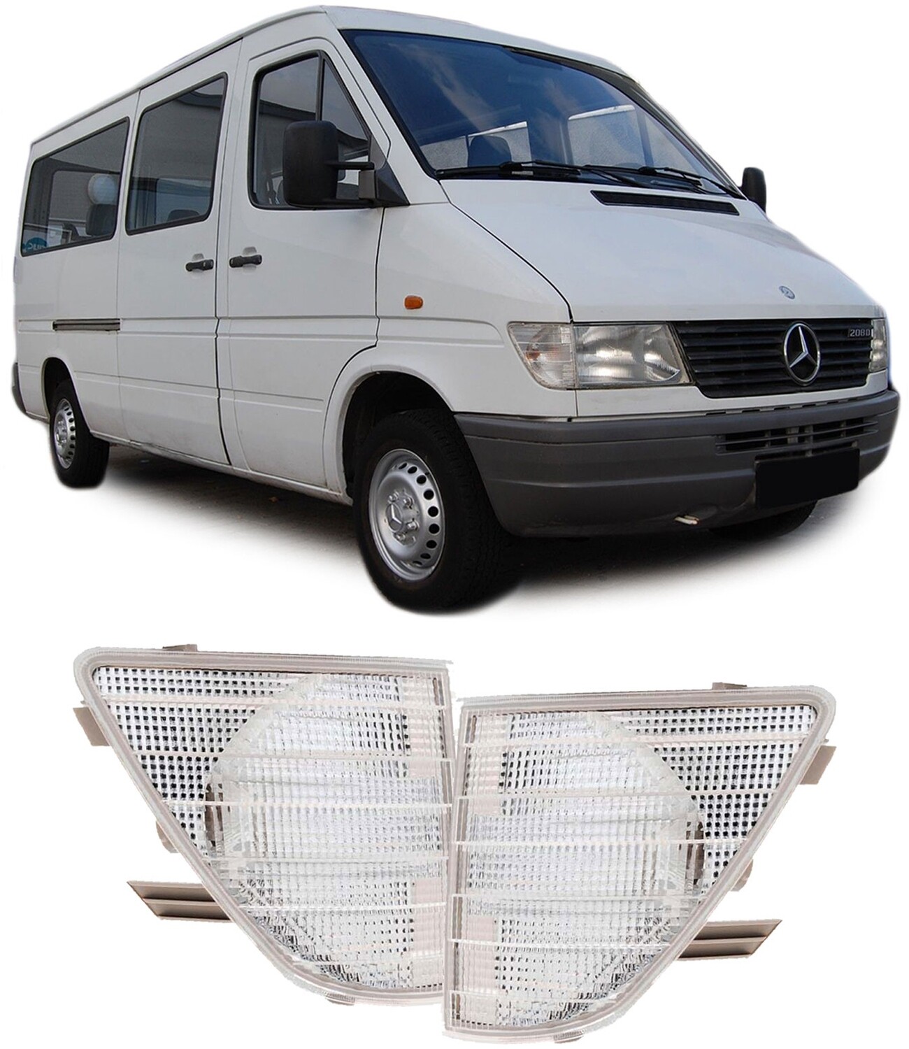 Paire de clignotants pour Mercedes Sprinter 1995 - 2000