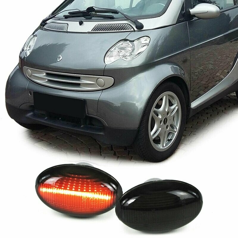 Paire de clignotants latéraux à LED pour Mercedes Classe A + Smart 450