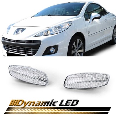 Paire de clignotants de rétroviseur à LED dynamiques pour Peugeot 207 308 Citroen C3 C4 DS3 DS4