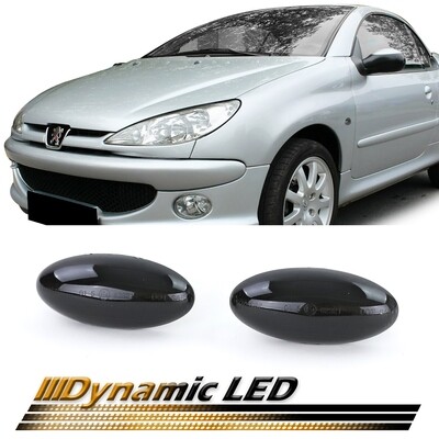 Paire de clignotants latéraux à LED dynamiques pour Peugeot 206 307 4007 407