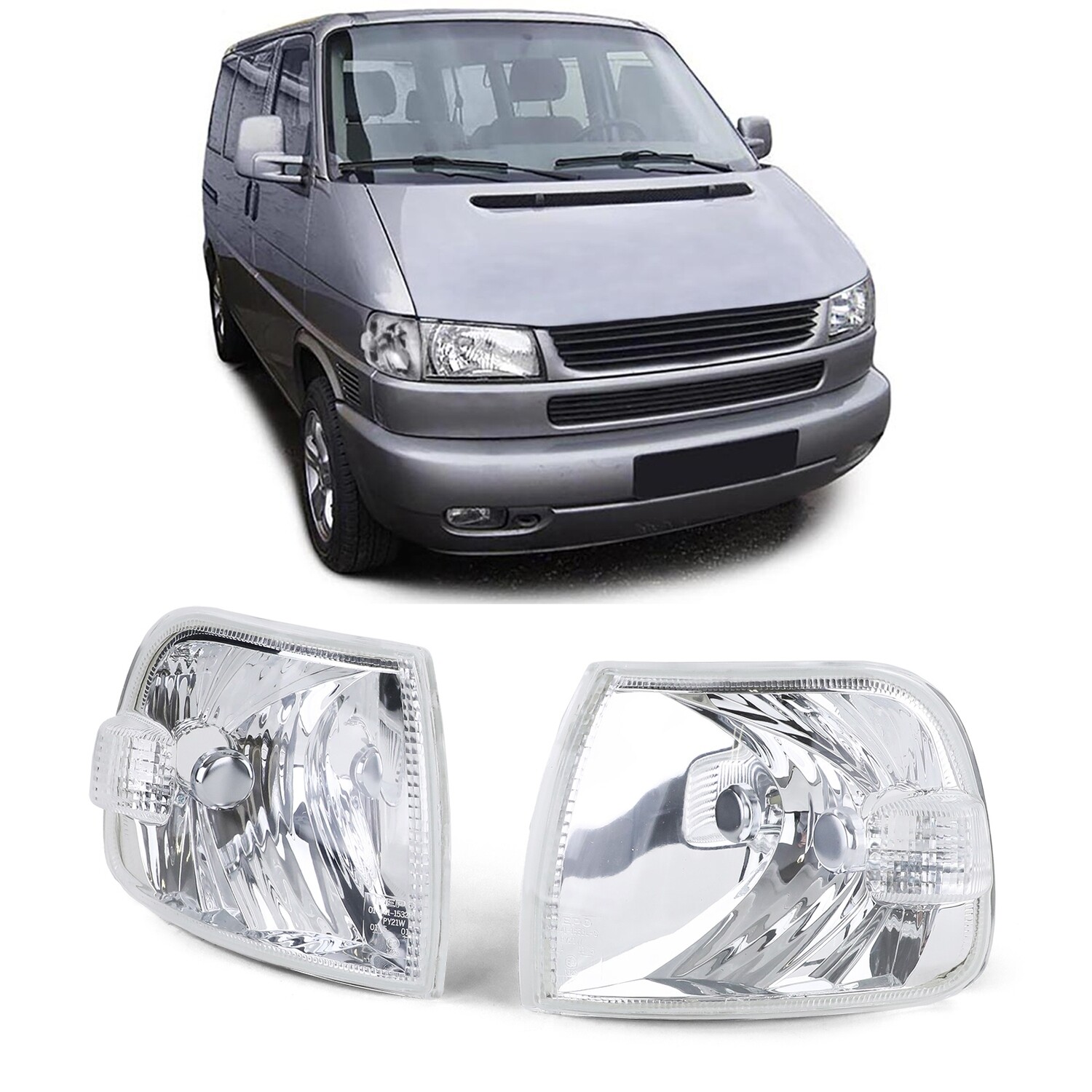 Paire de clignotants pour Volkswagen T4 Caravelle Multivan à partir de 1996