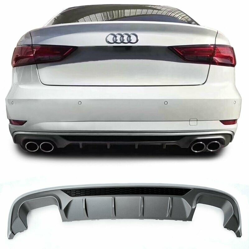 Diffuseur de pare choc arrière pour Audi A3 8V 2013 - 2016