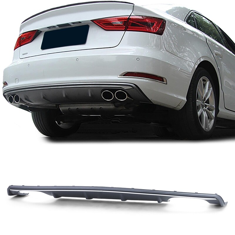 Diffuseur de pare-choc arrière pour Audi A3 8V 2013 - 2016