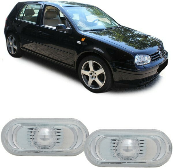 Paire de clignotants latéraux pour Volkswagen Amarok Bora Golf IV Passat 3B Polo 6N2 Sharan 9N T5 Up