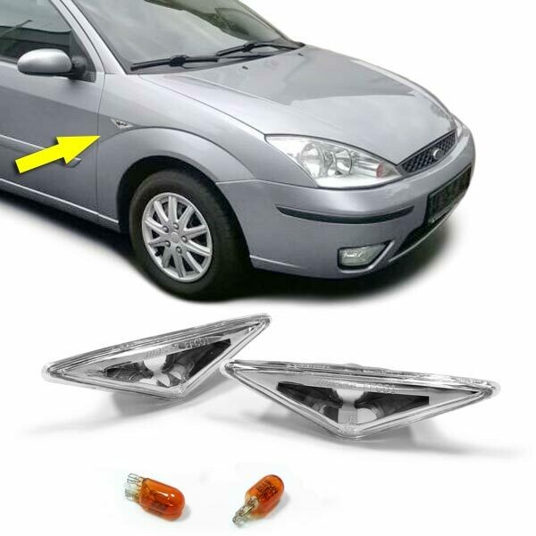 Paire de clignotants latéraux pour Ford Focus 1998 - 2004 + Mondeo à partir de 2000