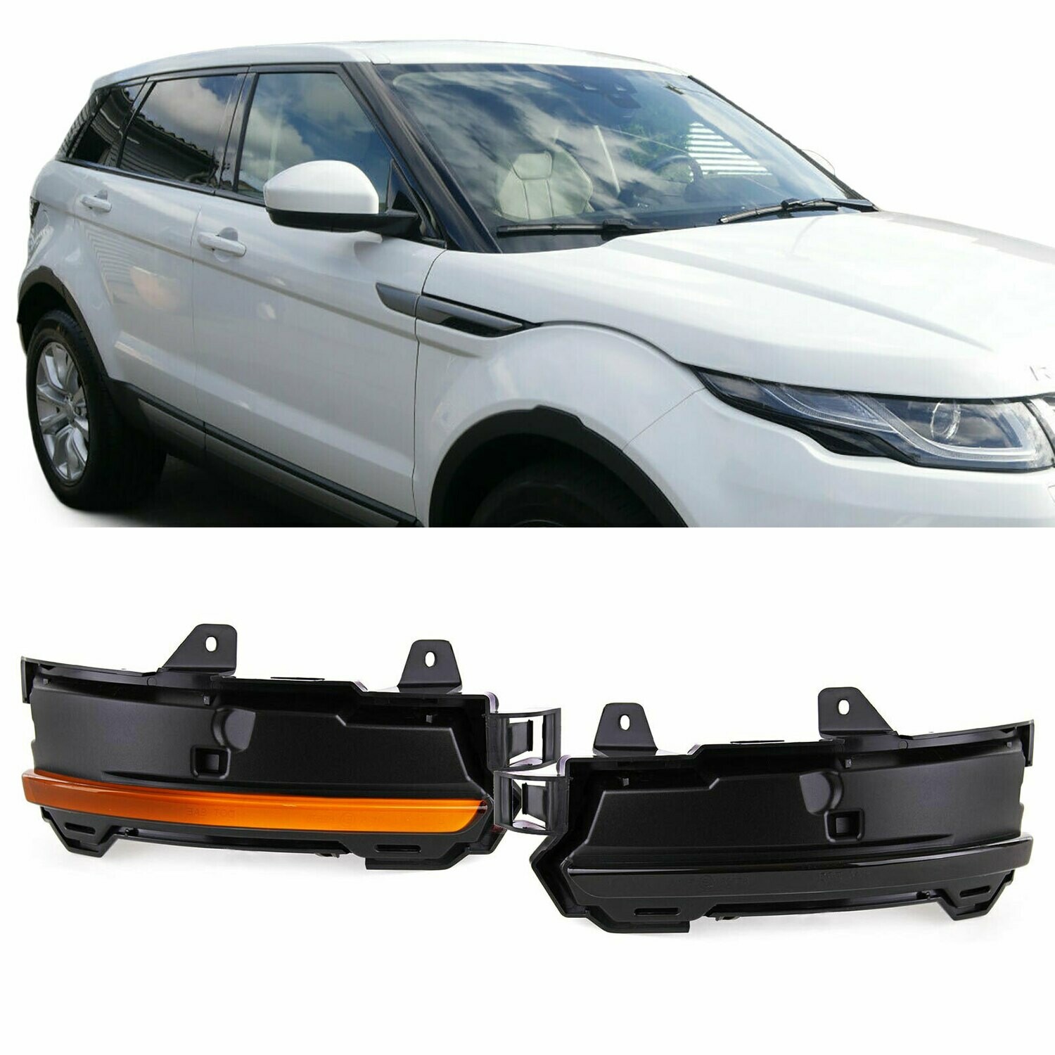 Paire de clignotants de rétroviseur à LED pour Land Range Rover Discovery Evoque